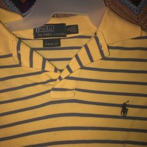 Cloud Blue and Yellow Ralph Lauren Polo